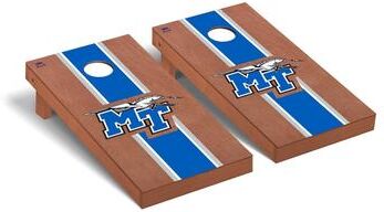 Skip's Garage Middle Tennessee Blue Raiders Rosewood Cornhole Board Set