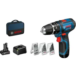 BOSCH Professional Akku-Schlagbohrschrauber-Set GSB 12V-15