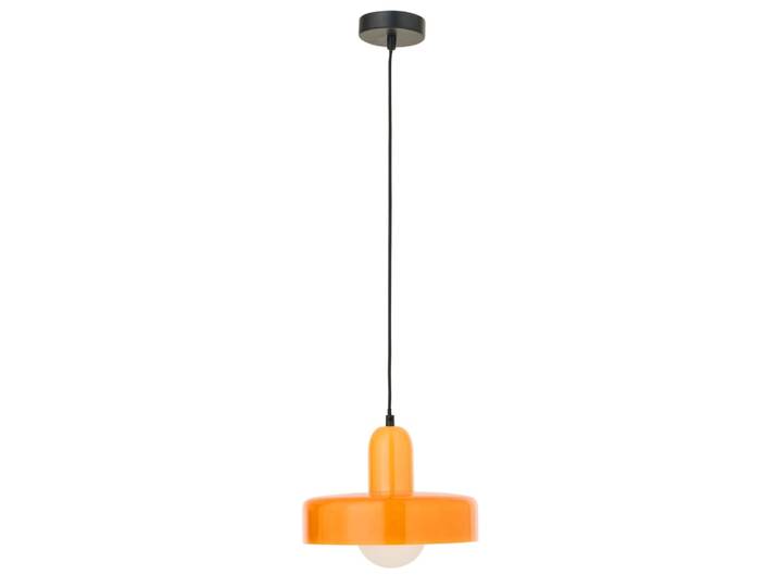 Suspension luminaire rétro en verre orange 25 x 25
