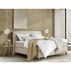Boxspringbett SCHLARAFFIA - beige