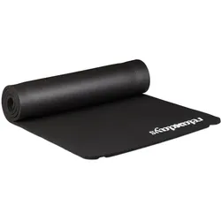 Relaxdays 2 x Yogamatte 1 cm dick schwarz Weiß,Schwarz