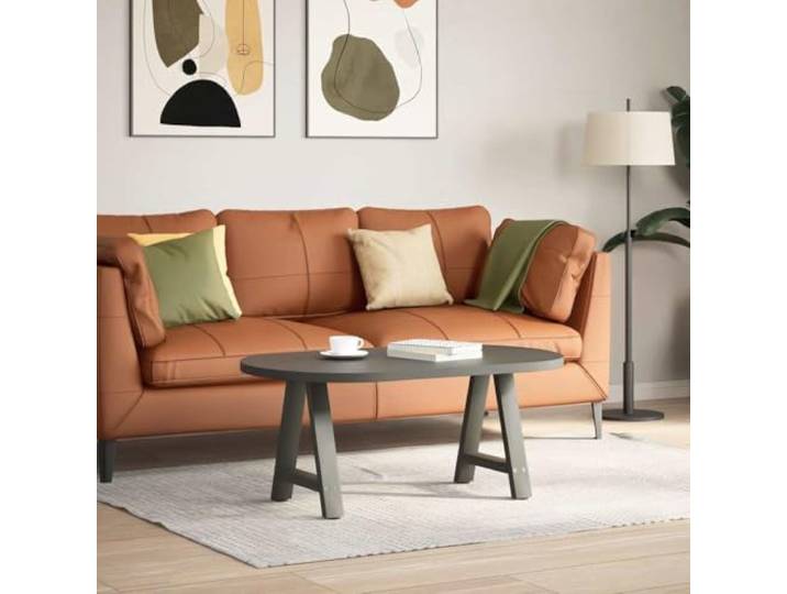 Couchtischbeine A-Form 2 Stk. 50 x (42-43) cm Stahl Anthrazit 42 cm Pulverbeschichteter Stahl, A-Form Konstruktion, verstellbare Nivellierfüßer, 2 Stück im Set, für Couchtisch
