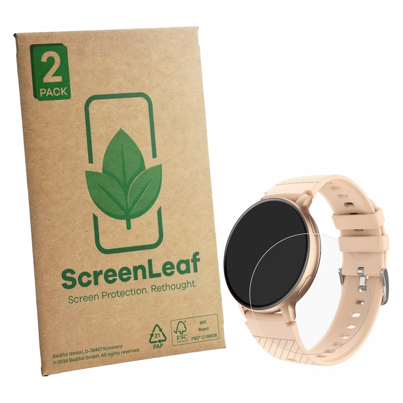 ScreenLeaf Schutzfolie für Stahlgear Luna 1.32" Displayschutz Display Schutz Folie Klar Transparent (6164238)