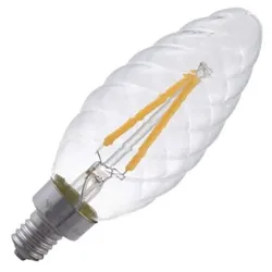 SPL | LED-Kerzenlampe gedreht | Kleine Fassung E14 | 2W Dimmbar