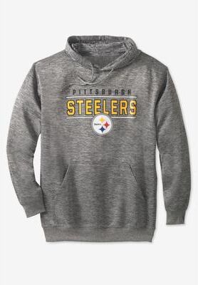 Men's Big & Tall NFL Performance Hoodie by NFL in Pittsburgh Steelers (Size 2XL)