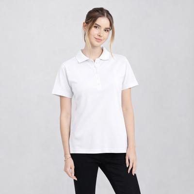 Exner Damenpoloshirt Fb. weiß Gr. XS : 96% Baumwolle 4% Elasthan 200 g/m² : XS : weiß