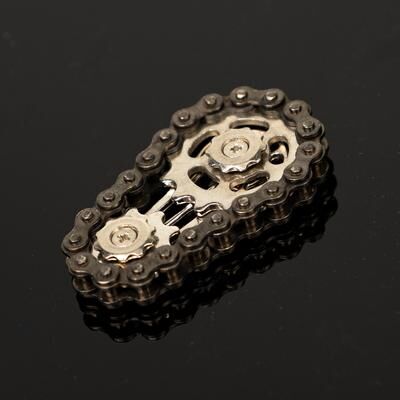 Modern Mode Marketplace Silent Stainless Steel Bike Chain Fidget Spinner For Stress Relief And Focus b