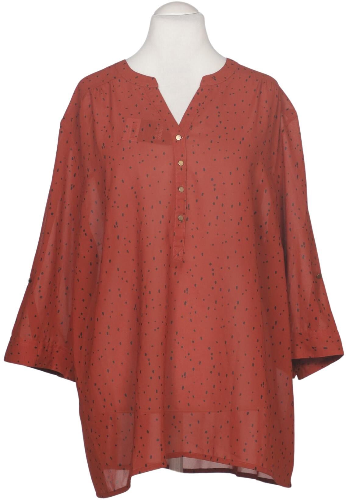 sheego Damen Bluse, Rot, Gr. 4Xl, Synthetik - Second Hand