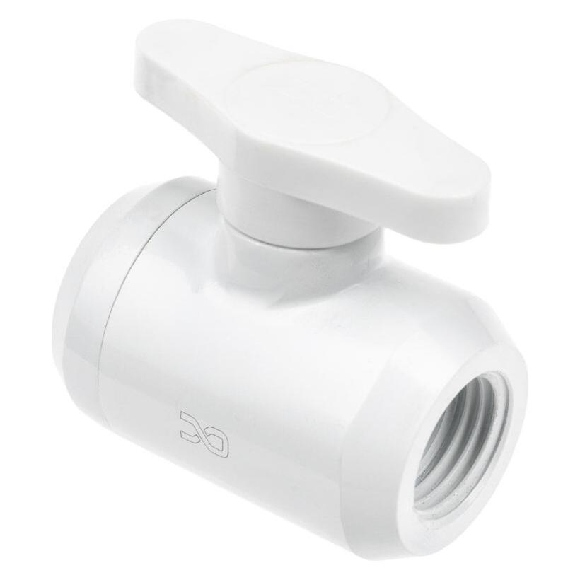 Alphacool ANZ Eiszapfen 2 Wege Kugelhahn G1/4 - White (17630)