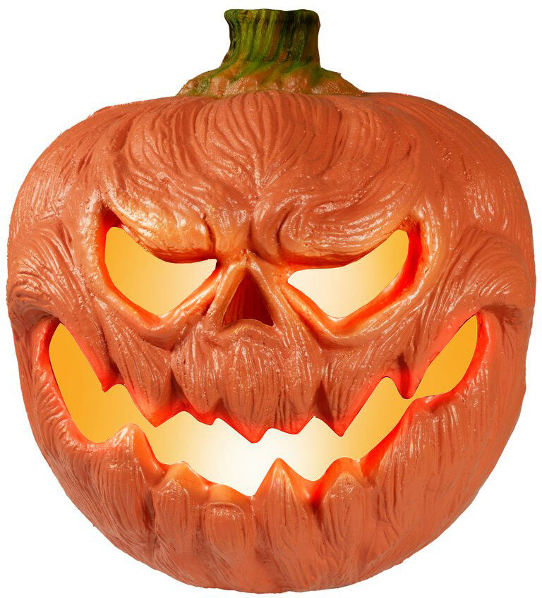 Europalms Halloween Kürbis Beleuchtet, 18cm