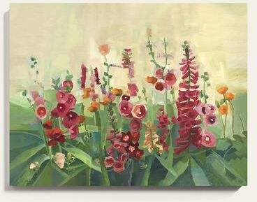 Hollyhock Garden Art - Ballard Designs