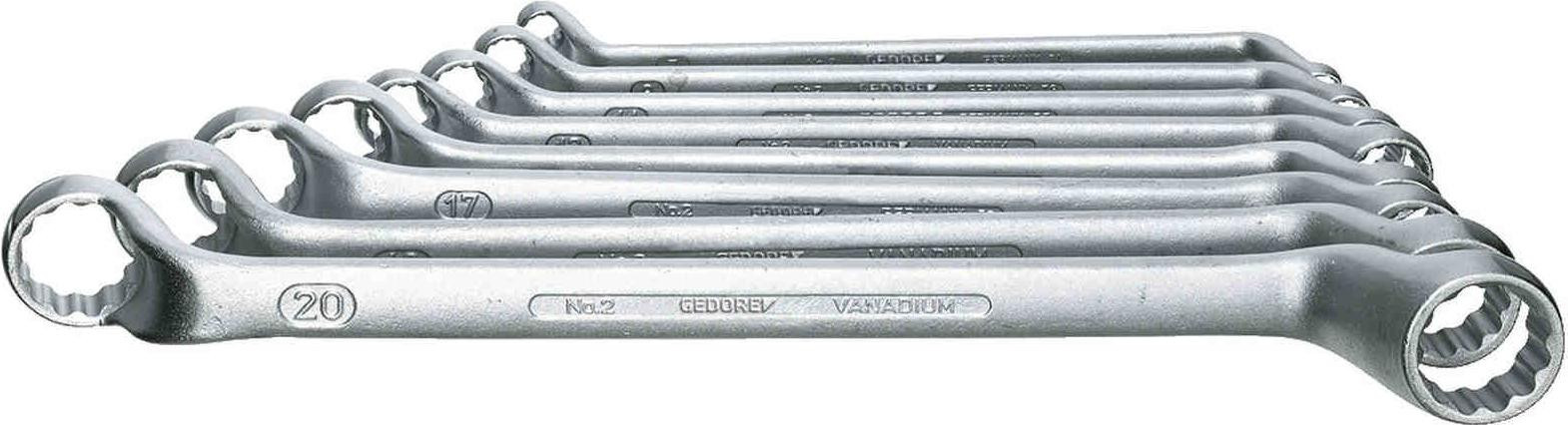 Gedore set dubbele ringsleutels, 10-delig, 6-27 mm