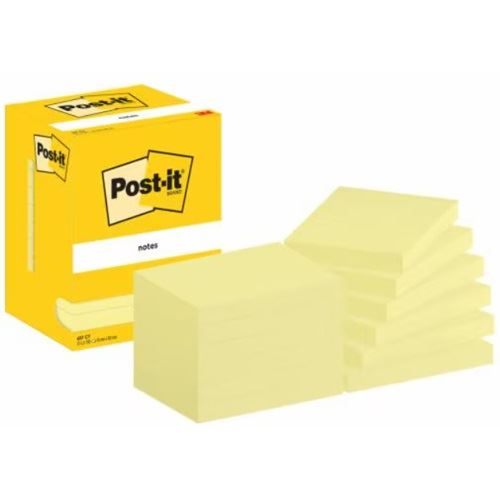 Post-it Haftnotizen 657 gelb 12 Blöcke