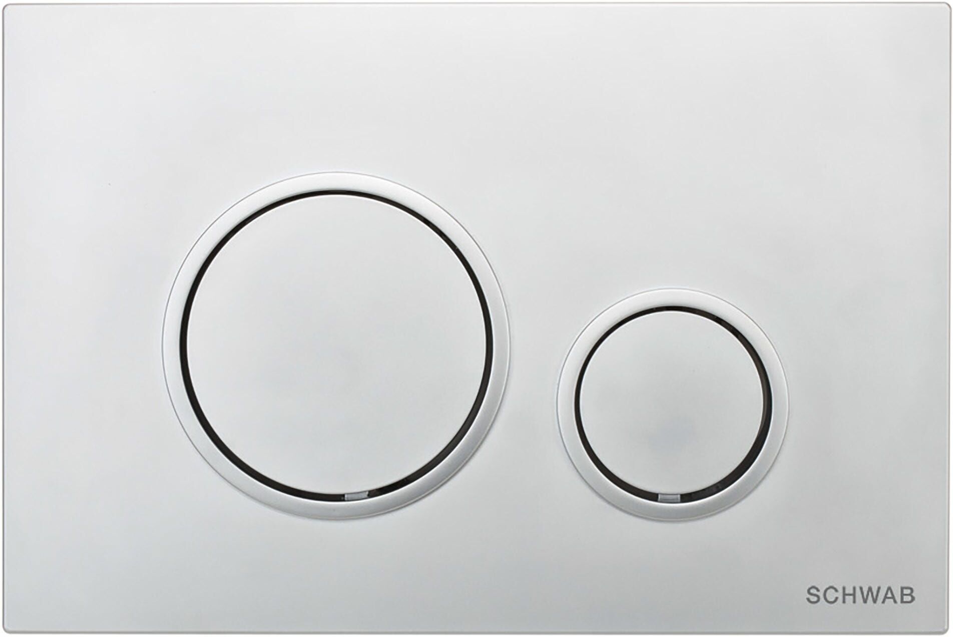 Fluidmasterfamilybrands PLACCA WC SCHWAB VELA DUO CROMO OPACO DOPPIO FLUSSO PER CASSETTE SERIE 299