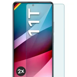 moex Klares Panzerglas für Xiaomi 11T – passgenaue 9H Schutzfolie für zuverlässigen Displayschutz – ShockProtect Klar