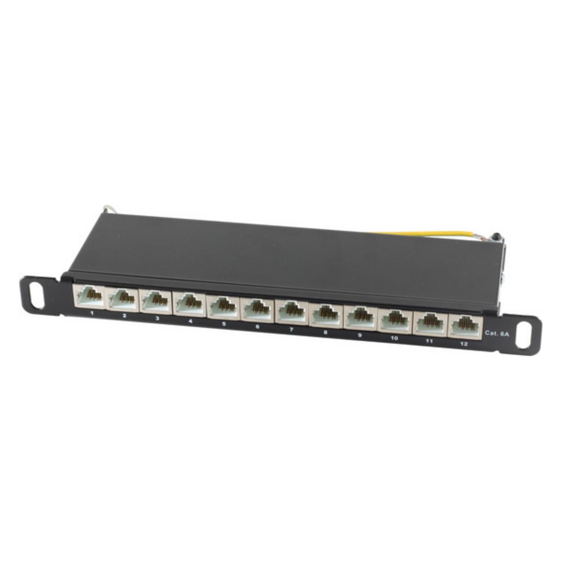 Shiverpeaks Slim Patchpanel Cat.6A 12-Port 0,5HE 10 (08-67051)
