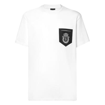 T-Shirt BILLIONAIRE "Crest", Herren, Gr. 4XL, weiß (01, weiß), Obermaterial: 100% Baumwolle, Shirts T-Shirt