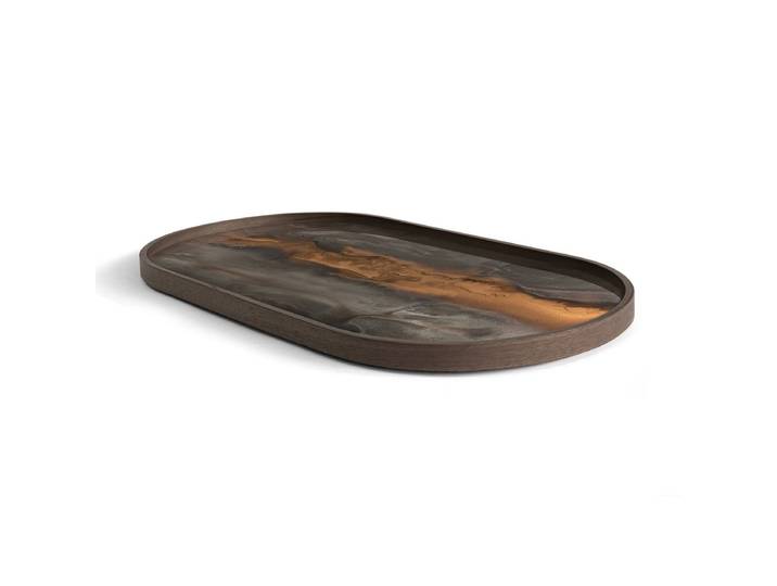 Ethnicraft Organic Tablett Glas