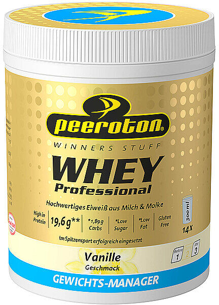 PEEROTON Eiweißpulver WHEY Professional Shake Vanille 350g bunt B