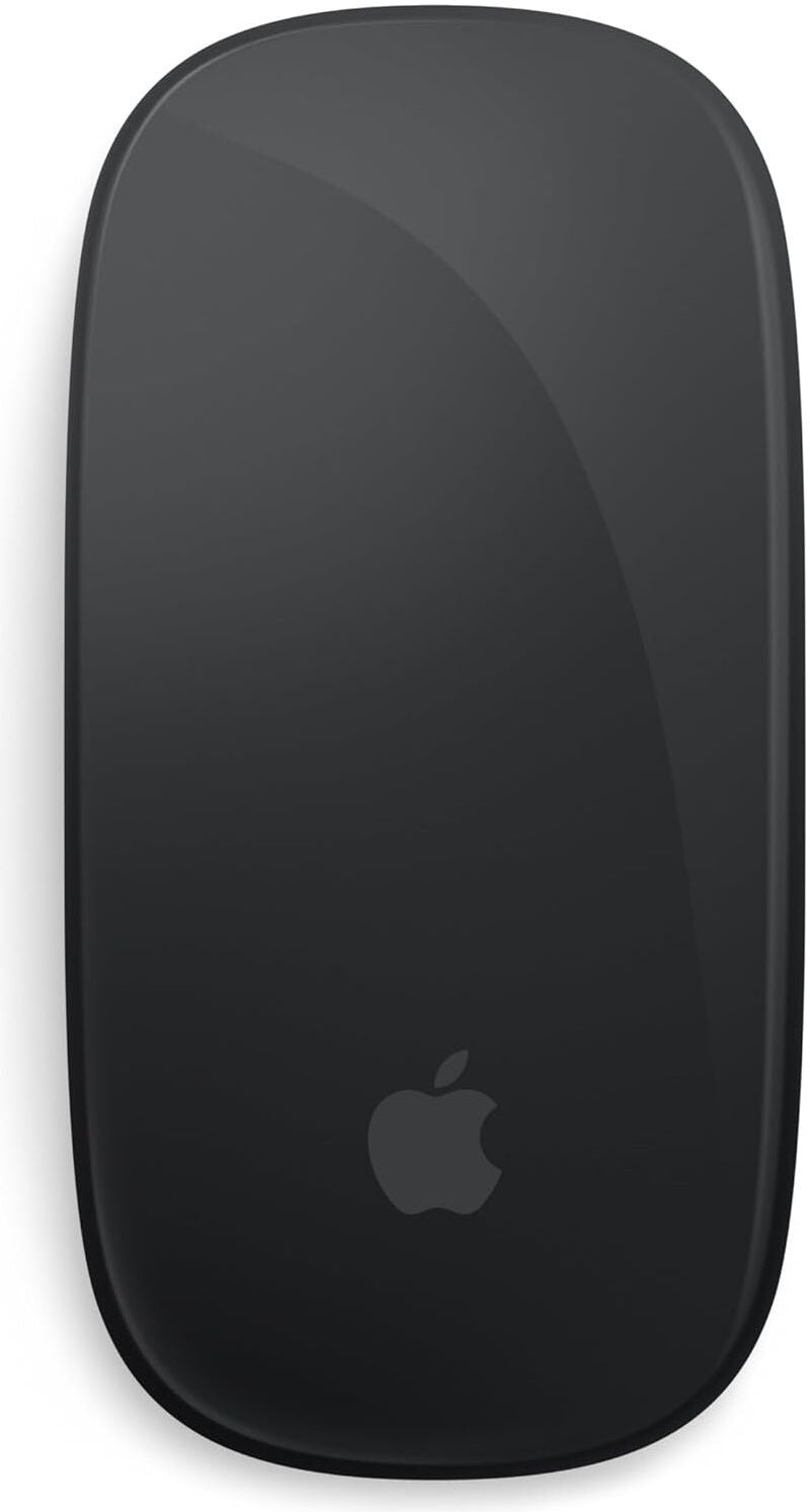 Apple Magic Mouse: Bluetooth, rechargeable. Works with Mac or iPad; Black, Multi-Touch surface (USB-, use-like new