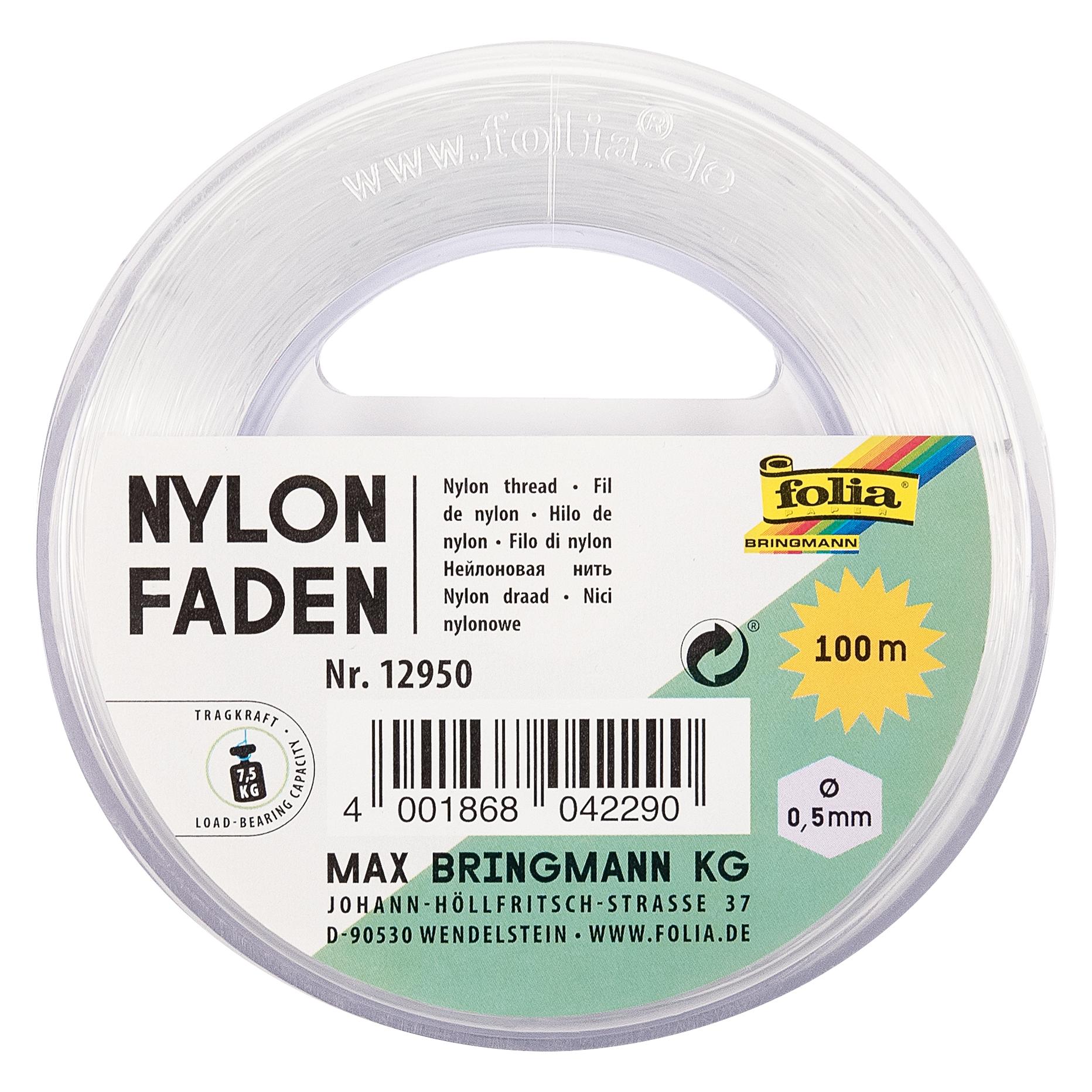 Folia Nylonfaden (0.50 mm, 100 m) (12950)