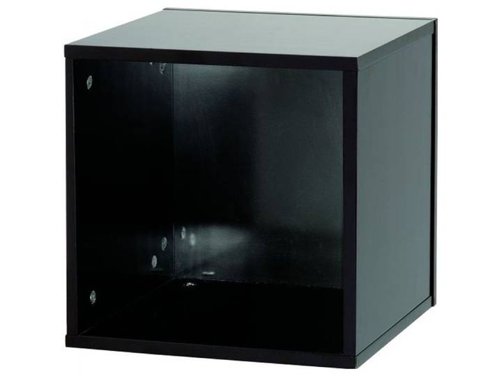 Casier de rangement pour 110 vinyles - Record Box - Noir - Bois - Vintage
