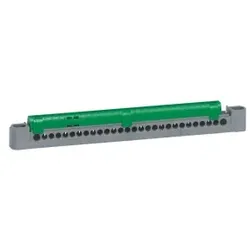 Legrand 404839 Klemmenleiste 1x6-25mm2, 16x 1,5-16 mm2, Grün