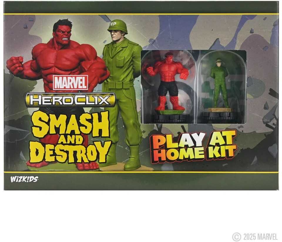 Marvel HeroClix: Smash and Destroy Play at Home Kit for Tabletop Battles, Ages 8+, by Wiz Kids LLC
