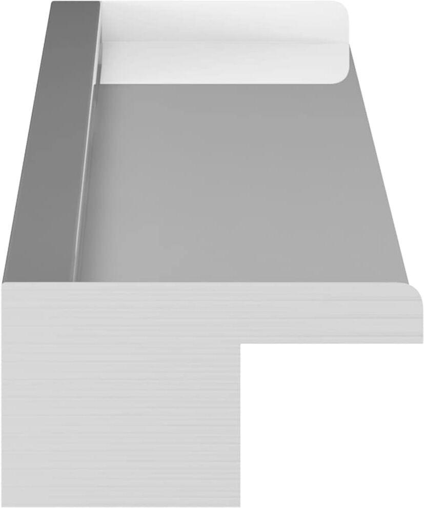 vidaXL Lame d'eau rectangulaire pour piscine acier inoxydable 110 cm