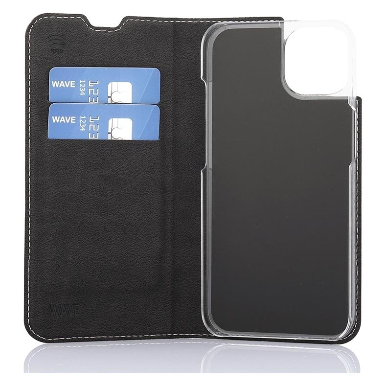 Wave BookCase -suojakotelo, iPhone 13, ruusukulta (Apple iPhone 13) (WAVE-BC-AP-IP13-RG)