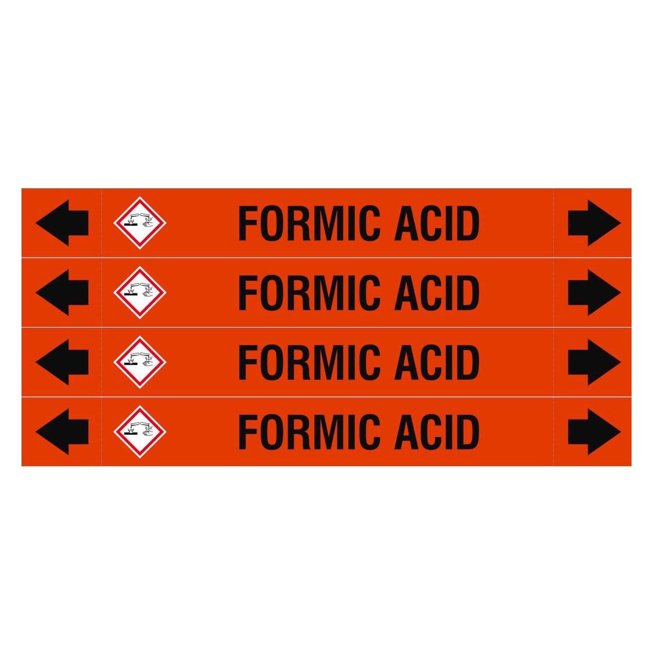 Brady ASME - Rohrmarkierer - Formic Acid (ASMEPM-26X230MM-FORMIC ACID)