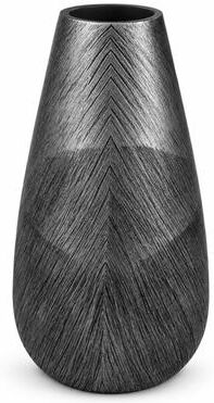 Aria Home Arrowhead Gray Textured Poly resin Decorative Vase