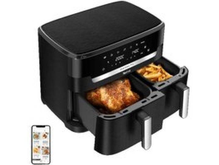 TEFAL XXL Dual Easy Fry XXL Dual Air fryer cuisson synchronisée Capacité 11 L +8 personnes EY9428E0