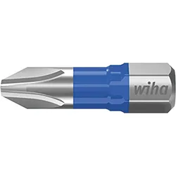 Kraftschrauber Phillips-T-Bit wiha 7011T mit 1/4"-Antrieb, kurz, mit Torsions-Zone, PH3 x 25 mm, VPE = 5 Stück