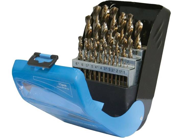 Forets au cobalt\, jeu de 25 pièces 1-13 mm