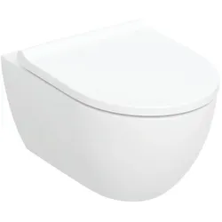 Geberit Acanto WC Set mit WC-Sitz 502774001 4,5 l, TurboFlush, spülrandlos, weiß