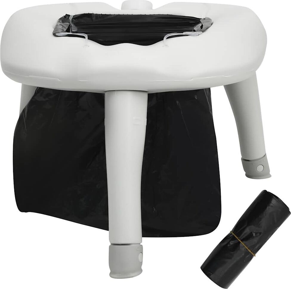vidaXL Toilette de camping avec sacs 200 kg