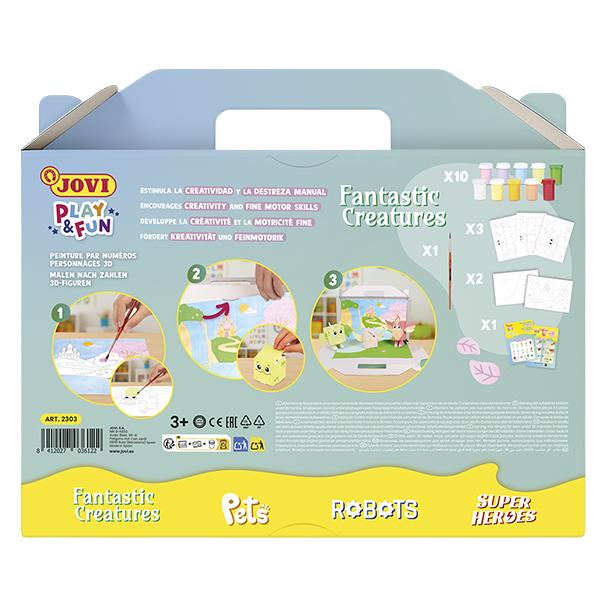 Jovi Play&Fun Plakatfarbe Set - Fantastische Wesen (10 ml) (2303-JV)