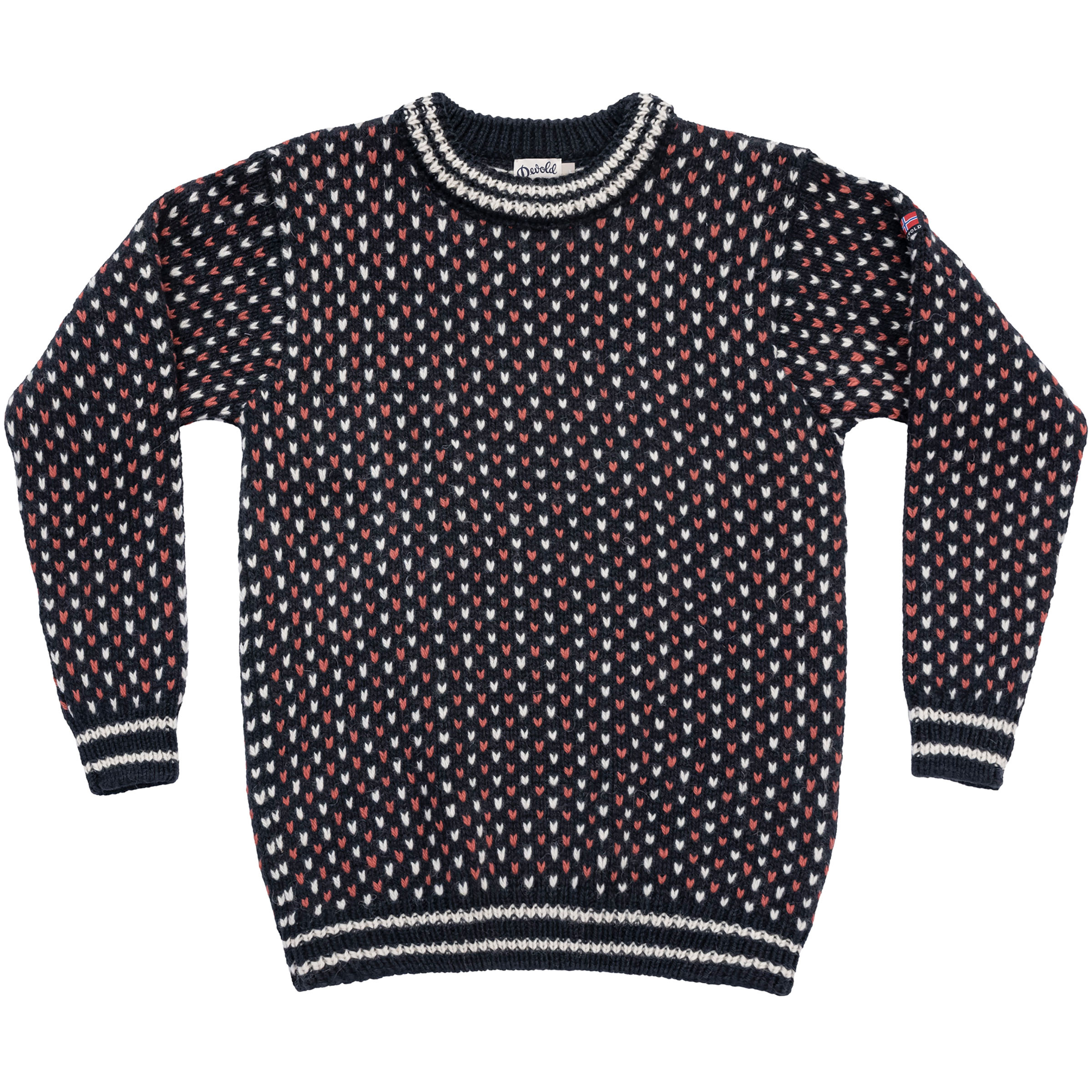 Devold Nordsjø Two-Tone Pullover blau Größe S Lifestyle Widerstandsfähig