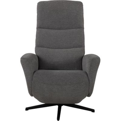 Relaxsessel DUO COLLECTION "Genua", grau, B:77cm H:75cm T:84cm, 100% Polyester, Sessel, Relaxsessel, mit 2 Motoren elektrisch verstellbar, drehbar