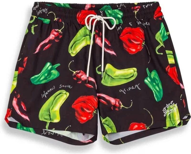 Bañador Grimey The Red Hot Estampado Chiles Black L Mujer