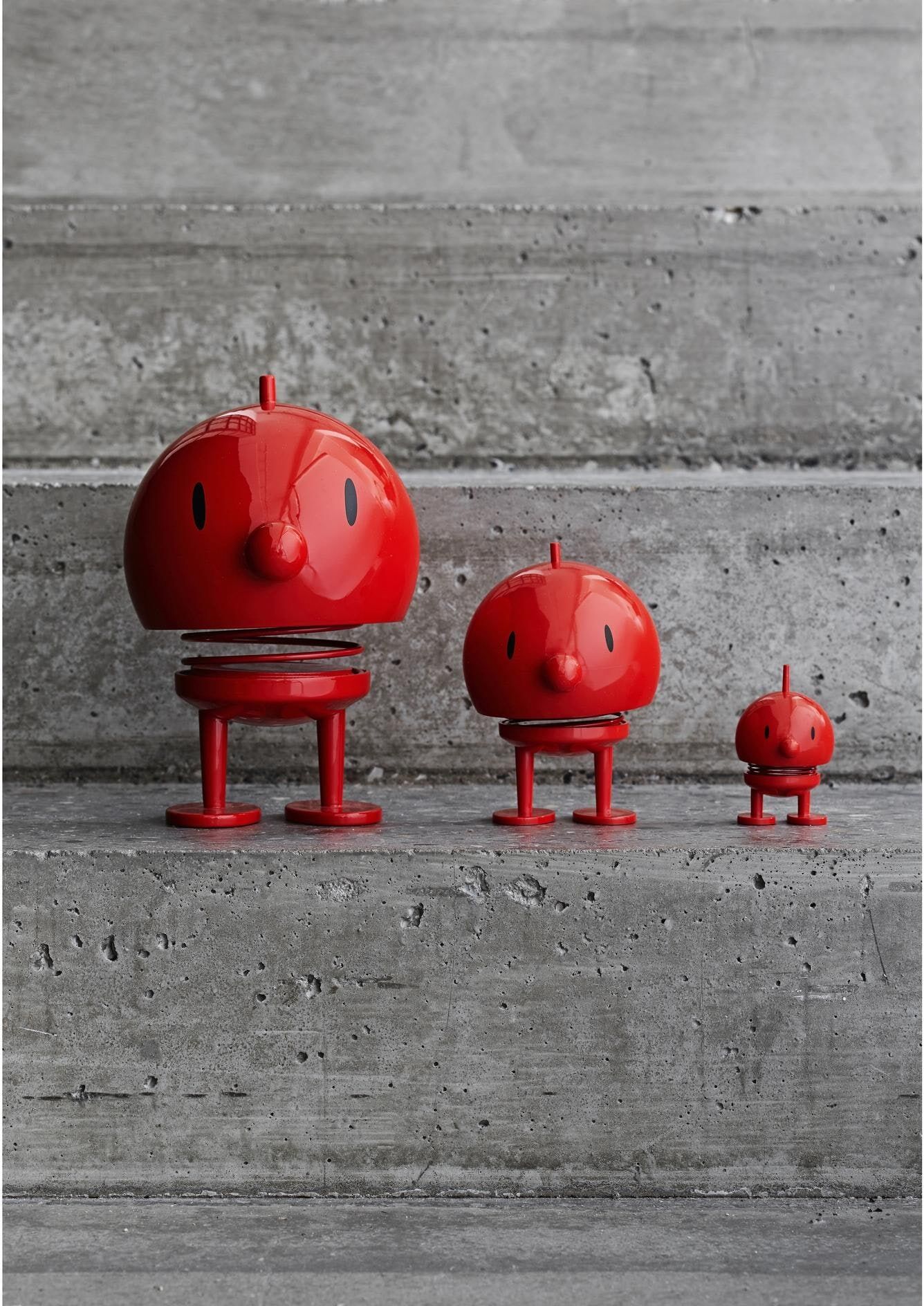 Dekofigur "Aufsteller Bumble Classic", rot, B:10cm H:15cm, Stahl, Dekofiguren, Dekofigur rot B/H/T: 10cm x 15cm