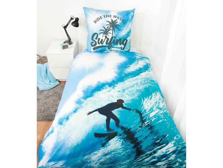 Bettwäsche Surfer Blau