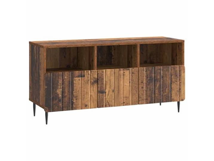 KTHLBRH TV-Schrank aus Holz 102 x 34,5 x 50 cm aus Holz 3 Schubladen mit Rollenführungen, Stahllegierungen, Beine 10 cm, maximales Gewicht 60 kg, vielseitig einsetzbar