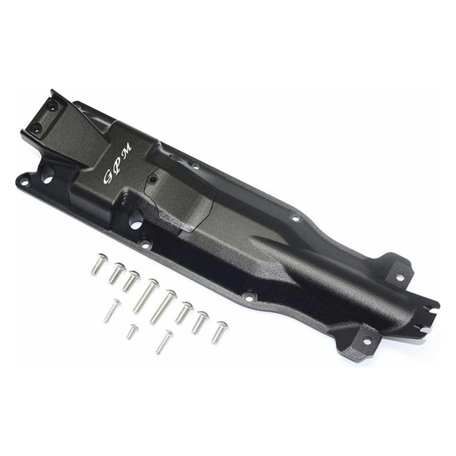 GPM aluminium unterbodenschutzplatte mitte schwarz trx 1/10 e-revo (GPMER2331MBK)