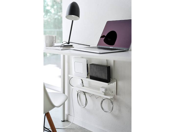 Kabelorganizer 40 x 43 x 12cm Weiß/Weiß