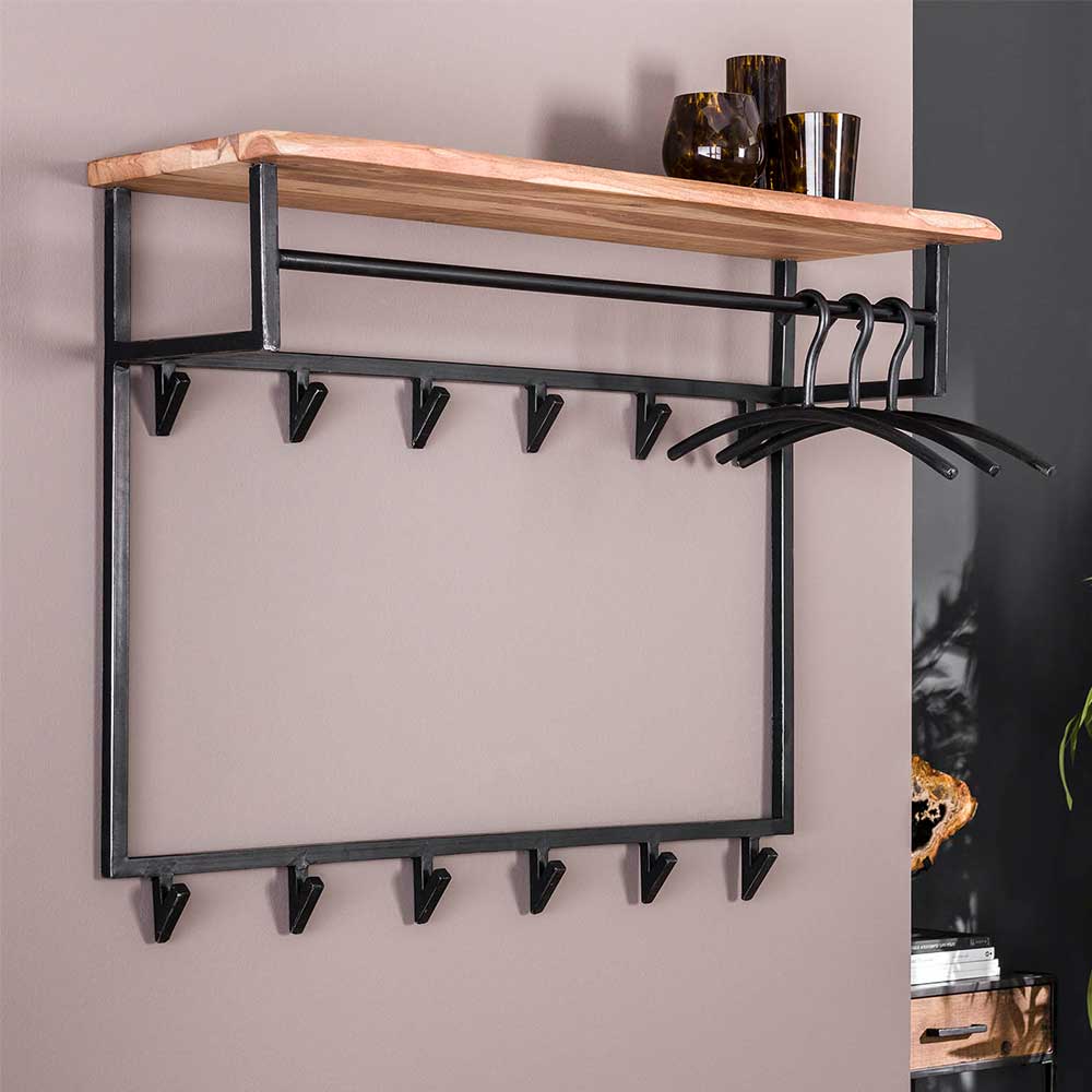 Pharao24.de Baumkanten Garderobe im Industry und Loft Stil 100 cm breit