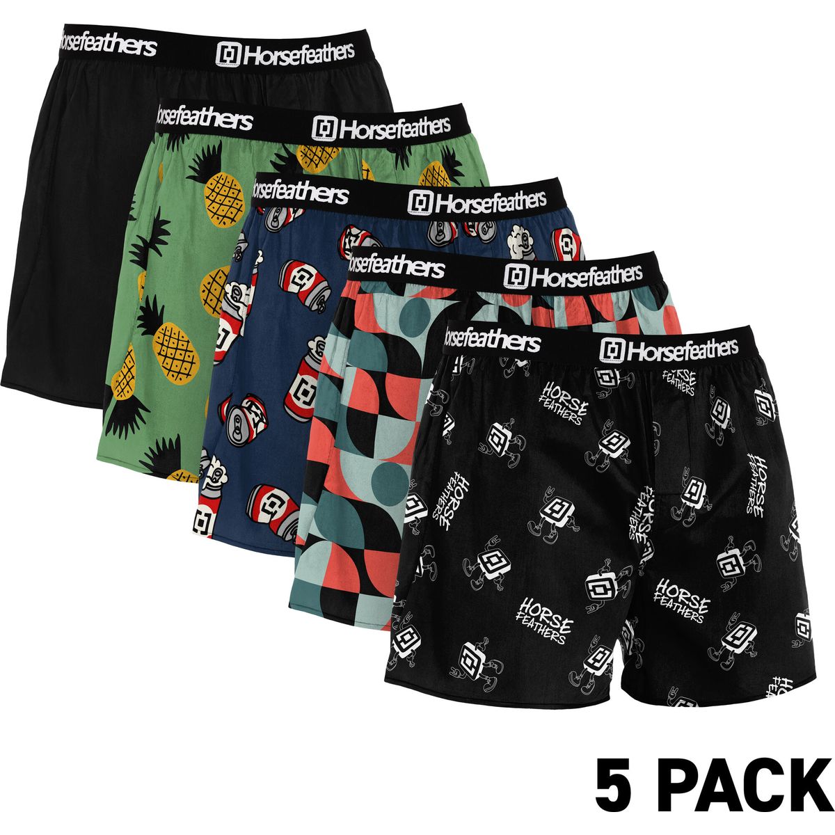 Horsefeathers Frazier 5PACK Boxer Shorts bundle 6 L AM287F-bundle 6-L