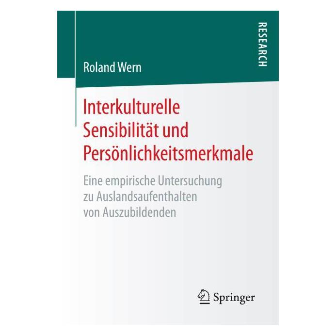 Springer Interkulturelle Sensibilität und Persönlichkeitsmerkmale (Deutsch, Softcover, Roland Wern) (55933146)