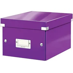 Leitz Ablagebox WOW 6043 »Click & Store« klein violett, 21.6x16x28.2 cm